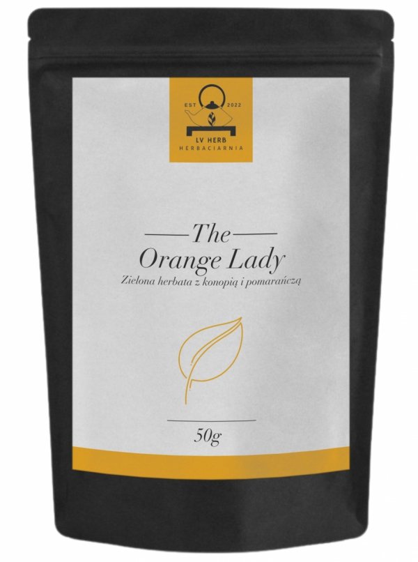Zielona herbata konopna z pomarańczą 50g - Herbata Liściasta &quot;Orange Lady&quot;