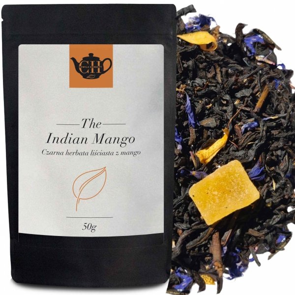 Czarna herbata owocowa z mango 50g - Herbata Liściasta &quot;Indian Mango&quot;