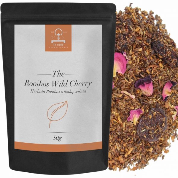 Herbata Czerwona - Rooibos Wild Cherry - Herbata Aromatyzowana Liściasta
