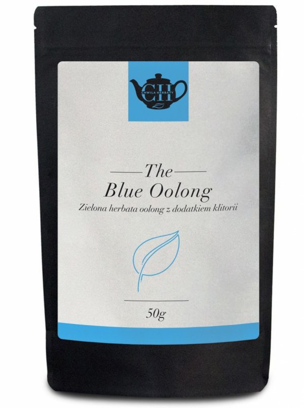 Zielona herbata Oolong z dodatkiem klitorii 50g -  Niebieski Oolong - Herbata Liściasta