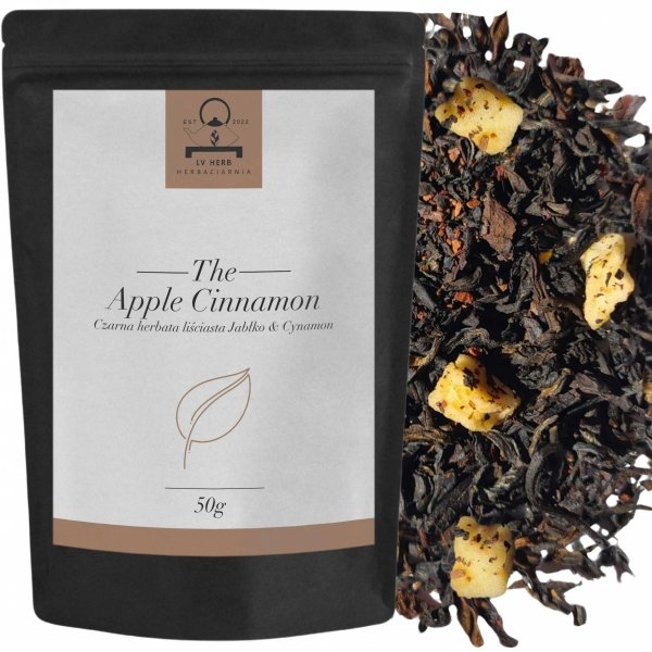 Herbata Czarna - Aromatyzowana Jabłko &amp; Cynamon - Apple Cinnamon - Herbata liściasta 50g
