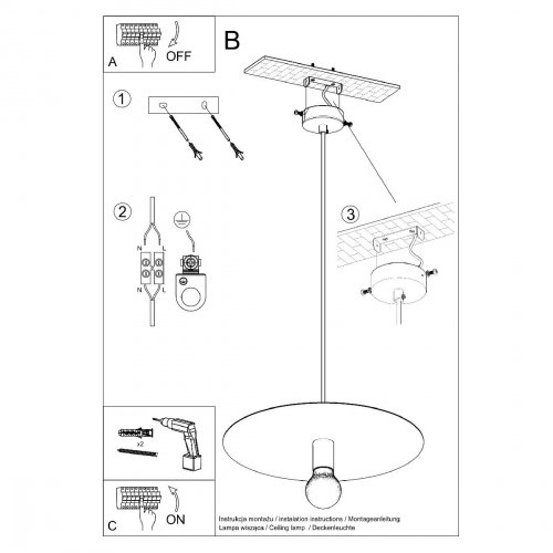 Lampa wisząca FLAVIO inox