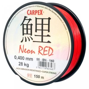 Żyłka Carpex Neon Red, 0.31mm, 150m, czerwona