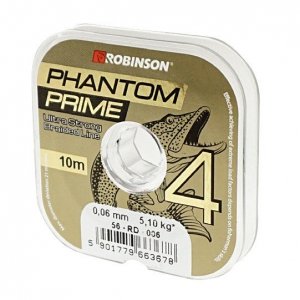 Plecionka Phantom Prime X4 0,15mm, 10m, ciemnozielona
