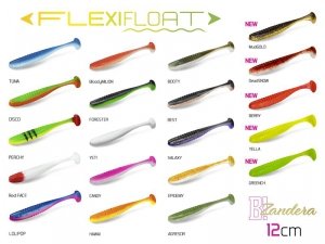 Sztuczna przynęta/guma Delphin ZANDERA FlexiFLOAT UVs / 5szt 12cm/MIX