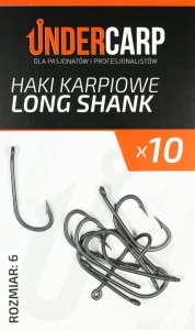 Teflonowe haki karpiowe Under Carp LONG SHANK r.6