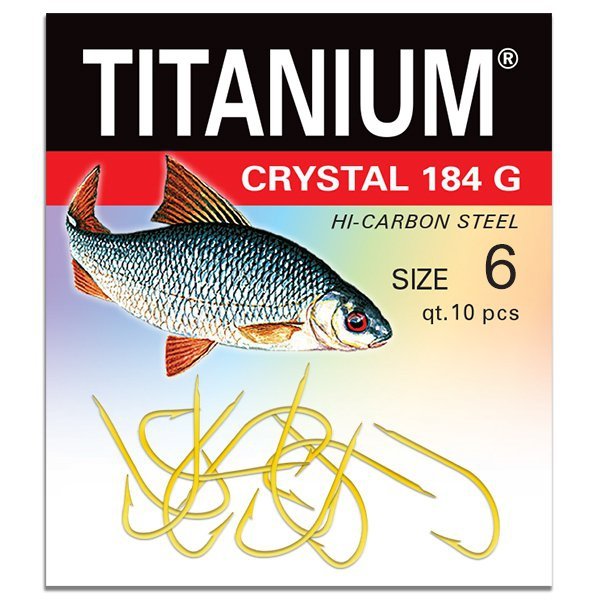 Haczyk Titanium CRYSTAL 184G (10 szt.), rozm. 6