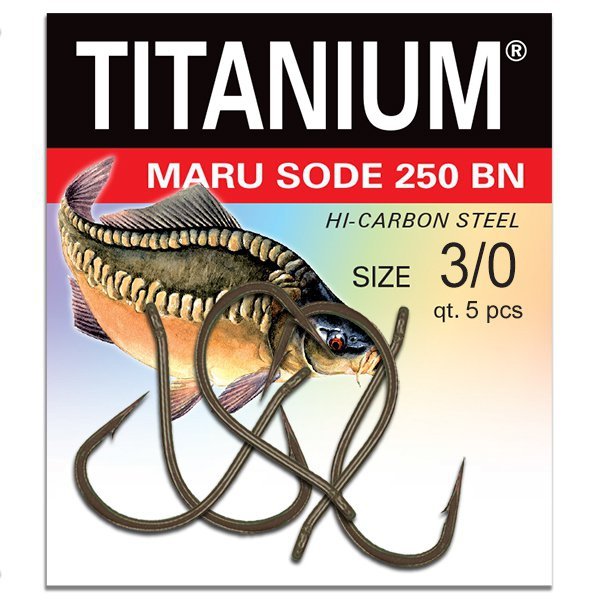 Haczyk Titanium MARU SODE 250BN (5 szt.), rozm. 3/0