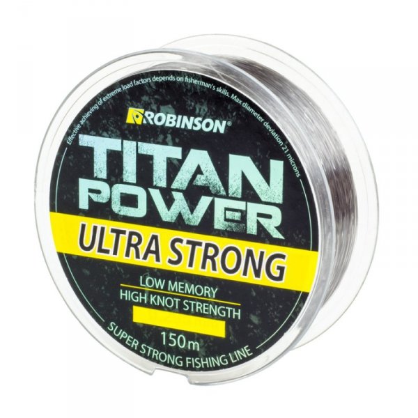 Żyłka Robinson Titan Power Ultra Strong 150m, 0.195mm, jasnoszara