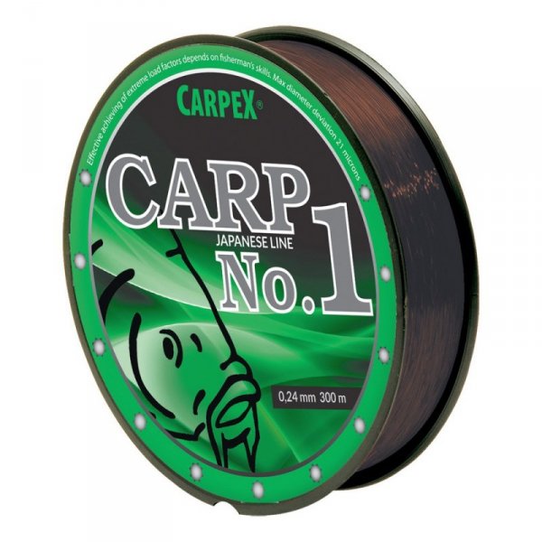 Żyłka Carpex Carp No. 1 0,33mm/300m, ciemobrązowa