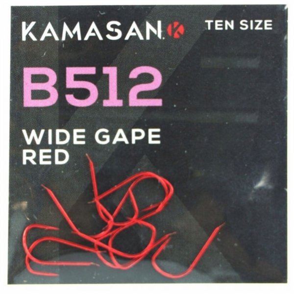 Haczyki Kamasan Spade Red B512 nr 24