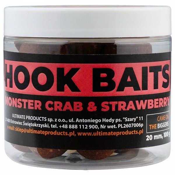 Kulki Ultimate Products Monster Crab &amp; Strawberry Hookbaits 20mm