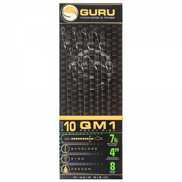 Przypony Guru QM1 Standard Hair Rigs 10cm 0.22mm – 10