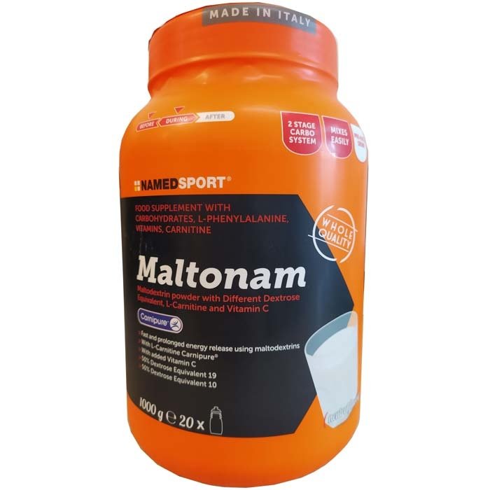 Named Maltonam 1kg - Integratore Energetico A Base Di Maltodestrine E Carnitina, Vitamine Del Gruppo B