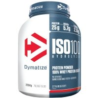 Dymatize ISO100 hydrolizat i izolat  białka serwatkowego (truskawka) - 2,264kg