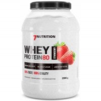 7Nutrition Whey Protein 80 koncentrat białka serwatkowego (truskawka) - 2kg