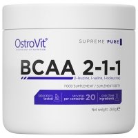OstroVit Supreme Pure BCAA 2-1-1 (naturalny) - 200g