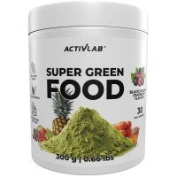 Activlab Super Green Food Spirulina Chlorella (czarna porzeczka-żurawina) - 300g