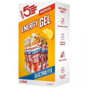 HIGH5 Electrolyte Energy Gel zestaw żeli (tropical) - 5x60g 