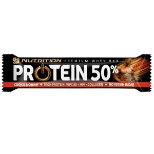 GO ON! Nutrition Protein Bar 50% baton białkowy (ciasteczkowo-śmiet<br />ankowy) -45g 