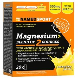 NamedSport Magnesium Blend of 2 Sources (limonka) - 20szt. 