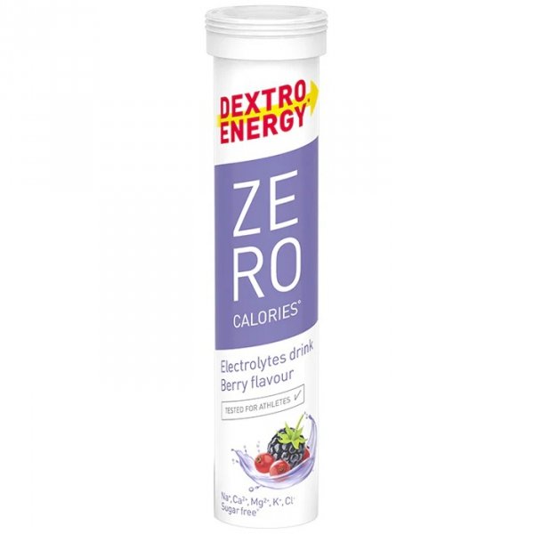 Dextro Zero Calories elektrolity (czerwone owoce) - tuba 20 tabl.