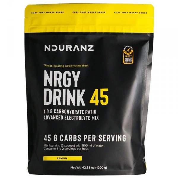 Nduranz Nrgy Drink 45 napój węglowodanowy (cytryna) - 1,2kg