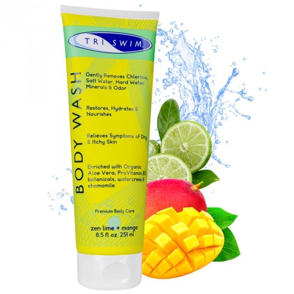 TRISWIM Body Wash żel pod prysznic po basenie dla pływaków (zen lime+mango) - 251ml