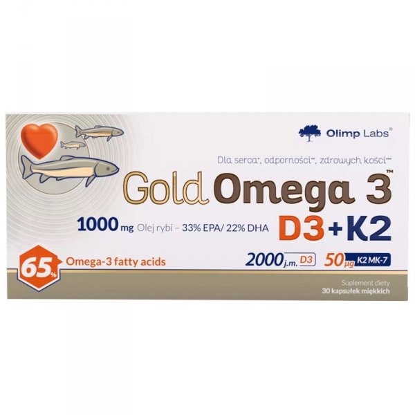 Olimp Gold Omega 3 D3+K2 - 30 kaps.