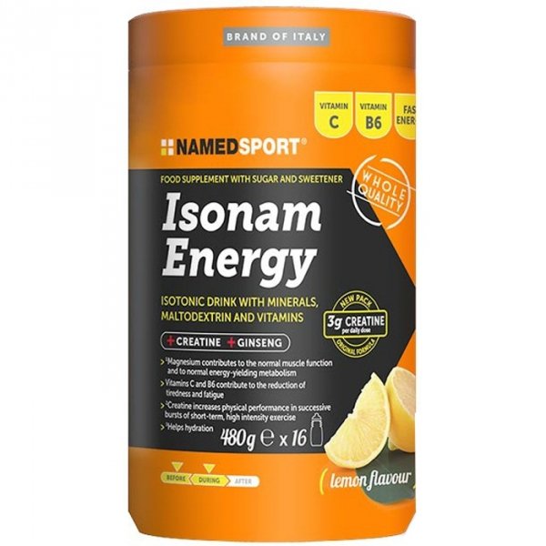 NamedSport Isonam Energy napój izotoniczny (cytryna) - 480g