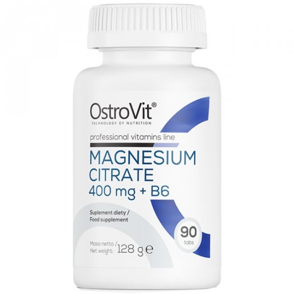 OstroVit Magnesium Citrate 400mg + B6 - 90 tabl.
