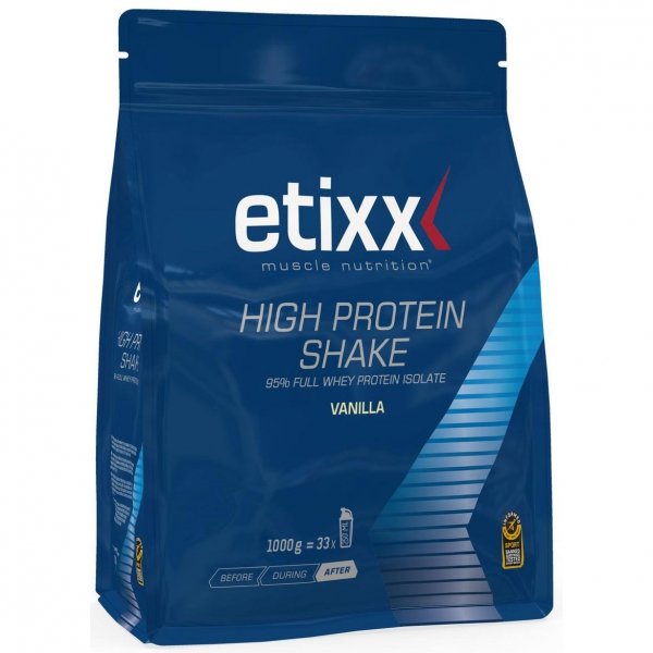 Etixx High Protein Shake - koktajl wysokobiałkowy (waniliowy) - 1kg