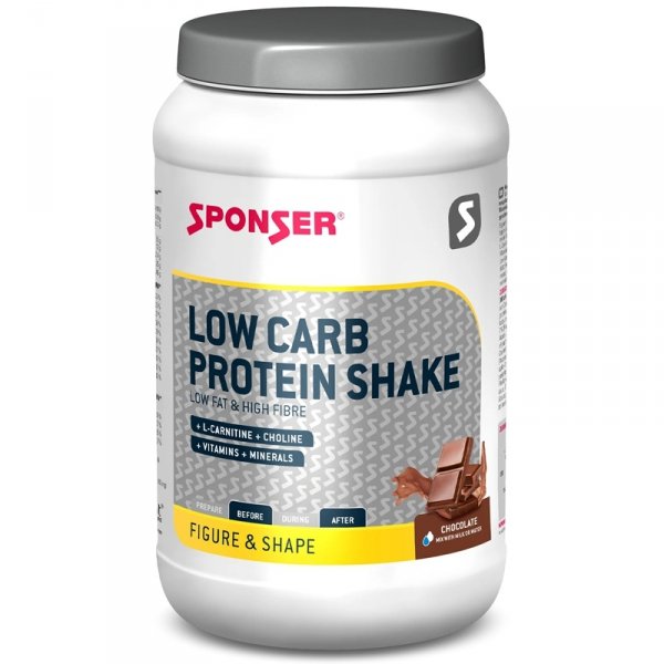 Sponser Low Carb Protein Shake napój białkowy z witaminami i minerałami (czekolada) - 550g