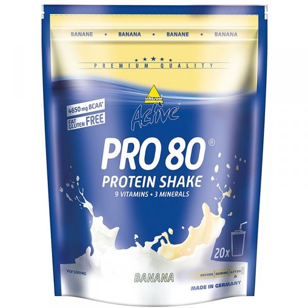 Inkospor Pro 80 odżywka białkowa (bananowy) - 500g