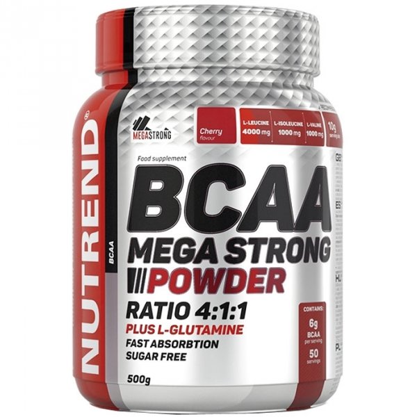 Nutrend BCAA Mega Strong II Powder (wiśnia) - 500g