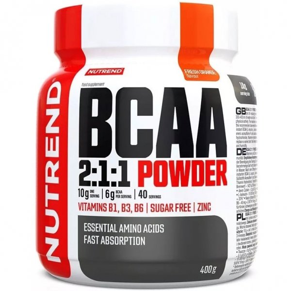 Nutrend BCAA 2:1:1 POWDER (świeża pomarańcza) - 400g