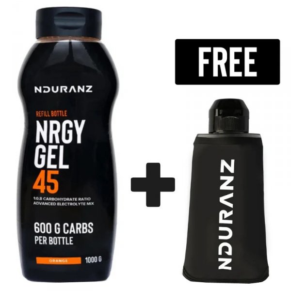 Nduranz Nrgy Unit Gel butelka uzupełniająca (pomarańcza) - 1kg + Flask 150ml