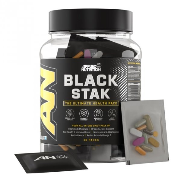 Applied Nutrition Black Stak kompleks witamin minerałów substancji roślinnych  - 30 saszetek