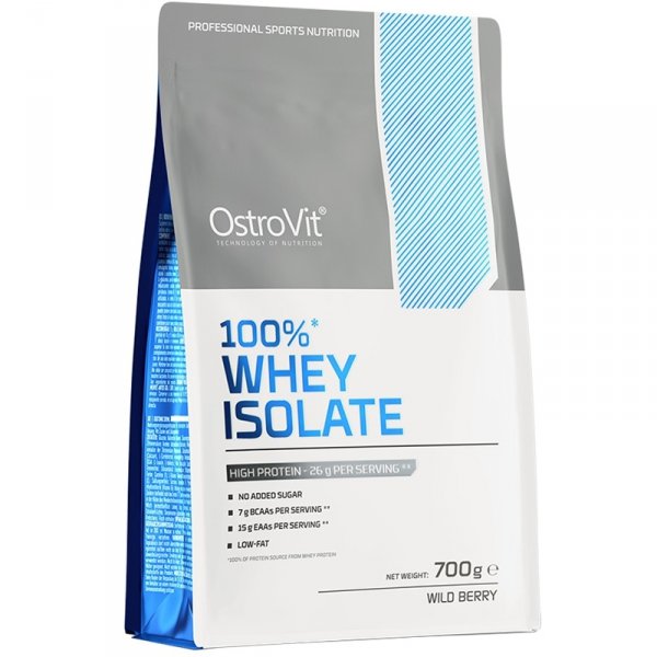 OstroVit 100% Whey Protein Isolate izolat serwatki (owoce leśne) - 700g