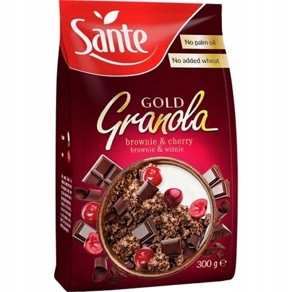 Sante Granola Gold (brownie-wiśnia) - 300g