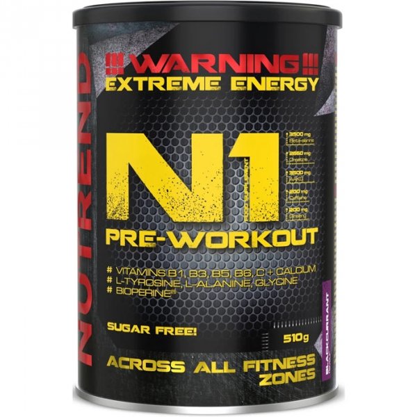 Nutrend N1 Pre-Workout przedtreningówka (blackcurrant) - 510g
