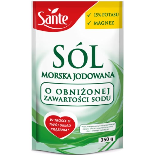 Sante Sól Niskosodowa z Magnezem i Potasem - 350g
