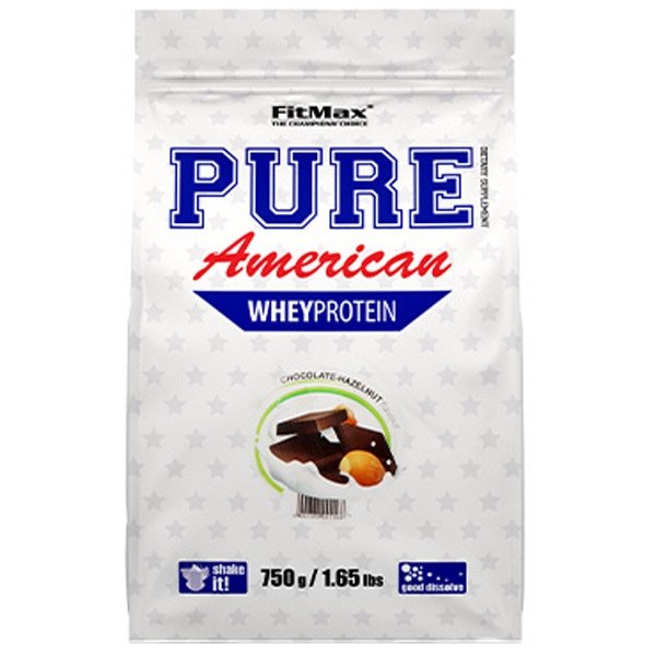 Fitmax Pure American Whey Protein białko serwatkowe (czekolada orzech laskowy) - 750g