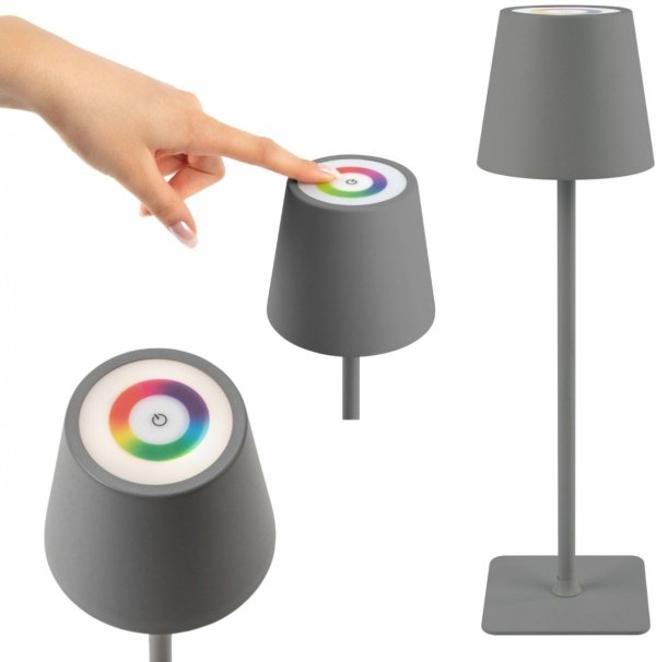 Lampka LED wbudowany akumulator kolory Classbach C-TL 4025 (szary)