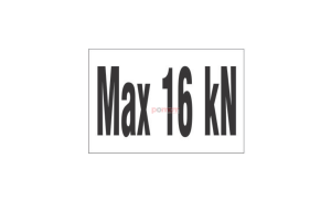 Naklejka Max 16 kN (048-00292)