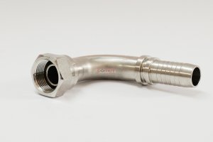 Końcówka wygięta 90° BSP gw. wew. DKR DN20 G3/4'' INOX 051-71105A