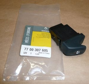 Original  Bouton de levage/abaissement des vitres Renault Kangoo 5 broches ,  7700307605