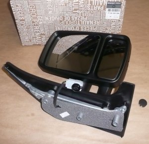 Original  Rétroviseur latéral Renault Master II droit 00-03 bras court/électrique/chauffant/capteur de température ,  7700352188