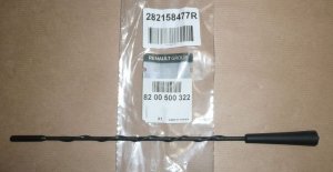 Antenne de toit d'origine Captur Clio, Mégane, Scénic, Twingo, 5mm / 30cm, 282158477R, 2796400Q0A