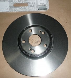 $ Disque de frein Renault Espace IV, Vel Satis avant 1 pièce ventilée 324 mm , 8201695235